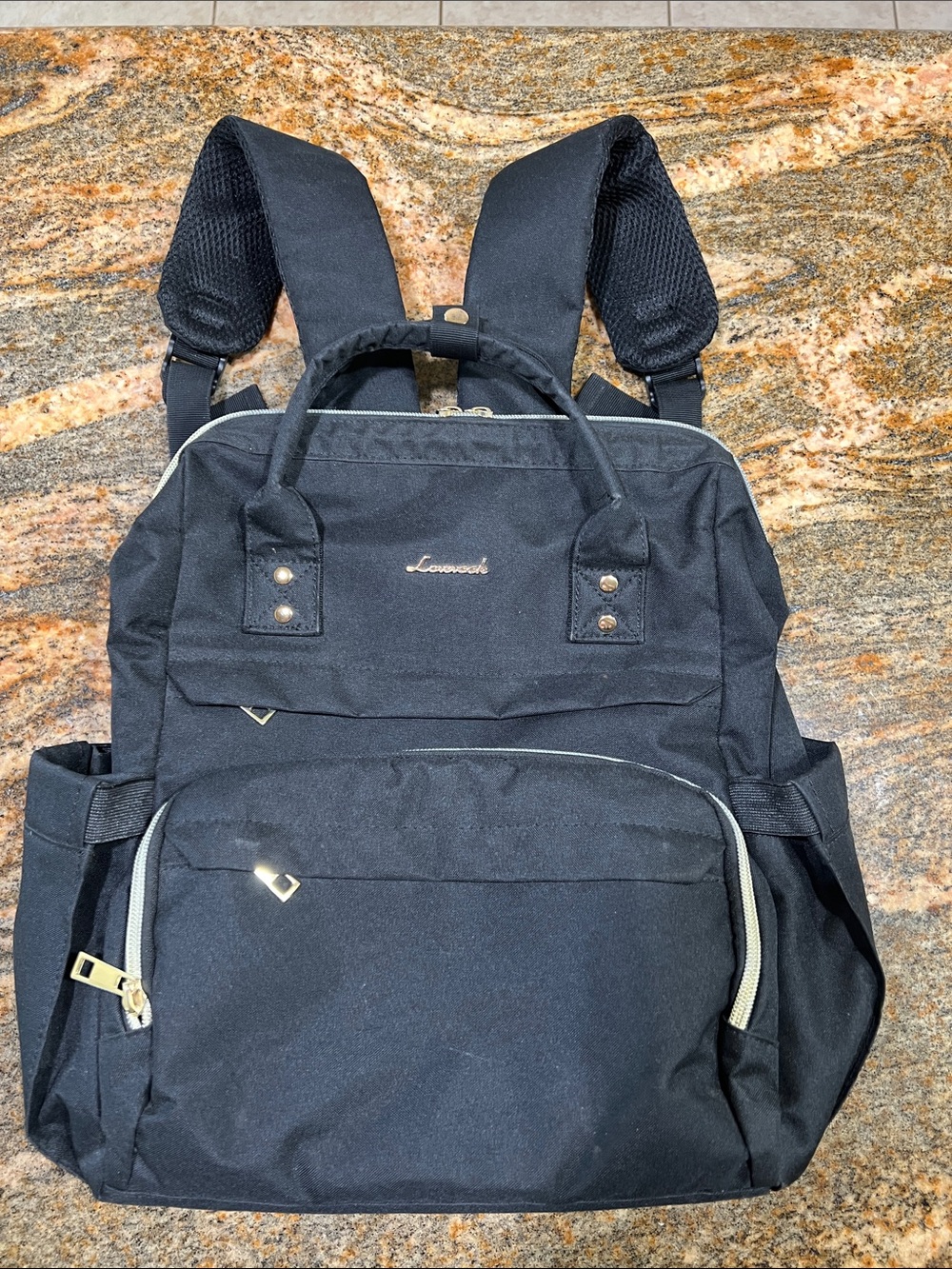 Black Ladies Backpack - Versatile Everyday Bag